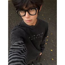 批发纯棉230g双纱】<b class='q'>男</b>士陨石打底<b class='q'>卫衣</b>休闲春夏季棉质圆领黑色长袖衣服