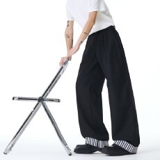 批发【半松紧腰休闲<b class='q'>西裤</b>】长裤雅姿娘春夏宽松阔腿裤cleanfit<b class='q'>男士</b><b class='q'>西裤</b>