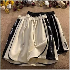 批发【麂皮绒200克】美式正大休闲运动短裤女男夏季新款宽松五分裤子