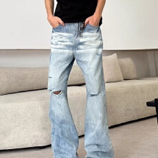批发蓝色加州牛仔裤女2026年新款<b class='q'>春</b>秋夏季爆款裤子显瘦时尚窄版直筒裤