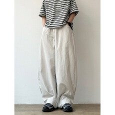 批发【塔丝隆面料】<b class='q'>夏</b>季凯尊度薄款阔腿休闲裤男女宽松垂感直筒长裤子