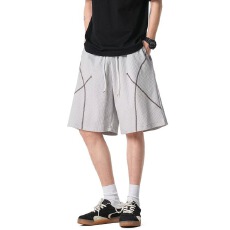 批发<b class='q'>夏</b>季十八先生抽绳松紧运动五分短裤男女宽松百搭情侣休闲短裤气质