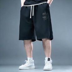 批发高腰长隆深档大码休闲短裤男加肥加大薄款运动裤胖子宽松五分裤<b class='q'>夏</b>