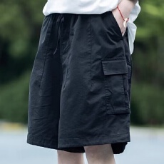 批发短裤男二浩2026夏季外穿<b class='q'>潮</b>流百搭宽松直筒五分工装中裤<b class='q'>潮</b>牌薄款