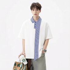 批发高端二浩短袖POLO衫男英伦<b class='q'>商务</b><b class='q'>休闲</b>冰丝针织薄款保罗衫翻领T恤夏