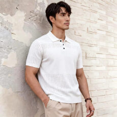 批发意式揭潮坊老钱运动<b class='q'>POLO</b><b class='q'>衫</b><b class='q'>男</b>短袖针织翻领透气修身高级休闲上衣夏