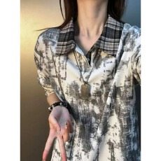 批发美式潮乐邦POLO衫男女短袖t恤夏季2026半袖拼接领时尚宽松体恤潮