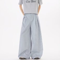 批发免烫抗皱港蟹显瘦格纹<b class='q'>西装</b>阔腿裤<b class='q'>男</b>长裤夏季薄款香蕉直筒裤老钱风