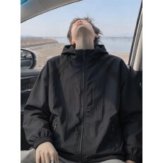 批发原版尼龙皱拼网】速干常青树防晒衣男夏薄款透气外套户外防紫外线