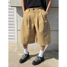 批发工装大弟短裤<b class='q'>男</b>夏季薄款小个子<b class='q'>西装</b>7分裤宽松显瘦高腰阔腿裤子