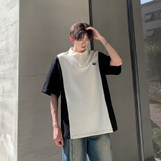 批发polo衫男轩潮社夏季短袖t恤衣服山系重磅潮牌潮流美式复古半袖衫