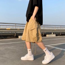 大口袋韦爵森工装短裤日系五分裤情侣男女款宽松休闲裤中裤夏新款