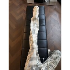 批发格子裤正派男<b class='q'>夏</b>季薄款垂感格纹直筒阔腿长裤松弛感休闲健身运动裤