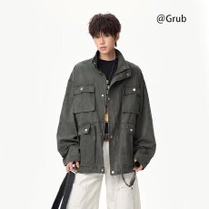 批发美式<b class='q'>夹克</b>王朝复古巴恩风工装<b class='q'>外套</b><b class='q'>男</b>女春秋新款宽松休闲立领<b class='q'>夹克</b>潮