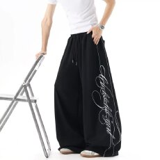 批发春秋789街舞潮牌美式水洗做旧风<b class='q'>嘻哈</b>长裤复古爵士宽松运动裤男女