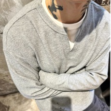 批发<b class='q'>春</b>秋揭潮坊假两件卫衣男长袖小众撞色拼接设计感网红高级感打底衫