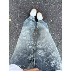 批发提花淘潮水洗做旧牛仔裤男款秋<b class='q'>冬</b>新款2026设计感美式高街直筒裤