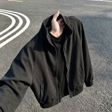 批发秋季十八日系短款宽松cleafit两面穿格纹夹克外套<b class='q'>潮</b>流男女ins简约