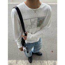 批发美式揭<b class='q'>潮</b>坊卡通印花物理防晒凉感罩衫男秋季新款宽松长袖t恤上衣