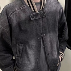 春秋国潮美式复古宽松水洗牛仔外套短款棒球服夹克休闲百搭夹克男