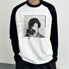 批发文艺揭<b class='q'>潮</b>坊插肩撞色长袖T恤2026春秋冬季内搭外穿加厚打底衫上衣
