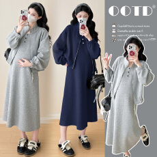 批发实拍~针织外套+背心裙两件套