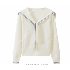 批发秋冬新品微胖MM披肩系带海军领针织上衣女韩系休闲外套