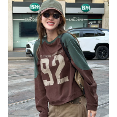 批发已出货   秋季印花美式亲肤宽松时尚休闲百搭卫衣