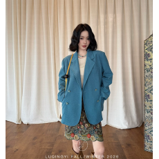 批发已出货  复古印花刺绣直筒松紧半身裙女秋季