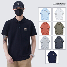 批发2025春<b class='q'>夏</b>新款短袖T恤翻领POLO衫