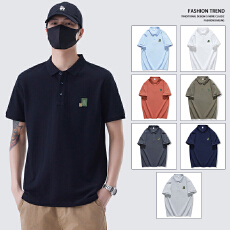 批发2025春<b class='q'>夏</b>新款短袖T恤翻领POLO衫