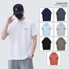 批发2025春<b class='q'>夏</b>新款短袖T恤翻领POLO衫