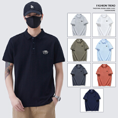 批发2025春<b class='q'>夏</b>新款短袖T恤翻领POLO衫