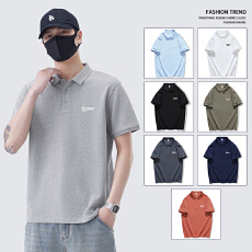 批发2025春<b class='q'>夏</b>新款短袖T恤翻领POLO衫