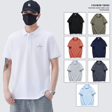 批发2025春<b class='q'>夏</b>新款短袖T恤翻领POLO衫