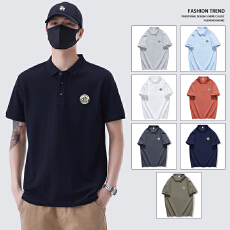 批发2025春<b class='q'>夏</b>新款短袖T恤翻领POLO衫