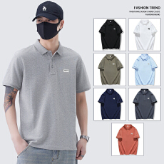 批发2025春<b class='q'>夏</b>新款短袖T恤翻领POLO衫