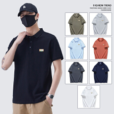 批发2025春<b class='q'>夏</b>新款短袖T恤翻领POLO衫