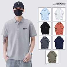 批发2025春<b class='q'>夏</b>新款短袖T恤翻领POLO衫