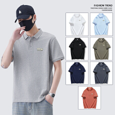 批发2025春<b class='q'>夏</b>新款短袖T恤翻领POLO衫
