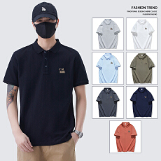 批发2025春<b class='q'>夏</b>新款短袖T恤翻领POLO衫