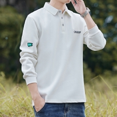 批发2025男士翻领长袖POLO衫卫衣