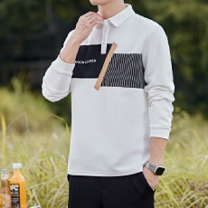 批发2025男士翻领长袖POLO衫卫衣