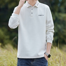 批发2025男士翻领长袖POLO衫卫衣