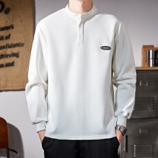 批发2025男士翻领长袖POLO衫卫衣