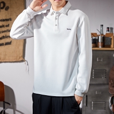 批发2025男士翻领长袖POLO衫卫衣