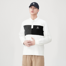 批发2025男士翻领长袖POLO衫卫衣