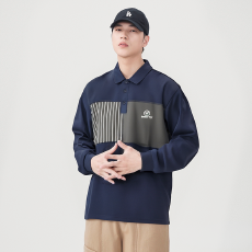 批发2025男士翻领长袖POLO衫卫衣