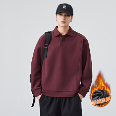 批发潮牌重磅480G翻领卫衣男秋<b class='q'>冬</b>长袖套头上衣