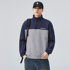 批发潮牌重磅360G立领半拉链卫衣男秋<b class='q'>冬</b>长袖上衣